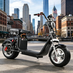Harley Fat Tire Electric Scooter 4000W Motor Max Speed 40MPH Max Load 550 IBS