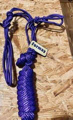 Formay Purple Knot rope halter w/8′ lead rope western , english tack