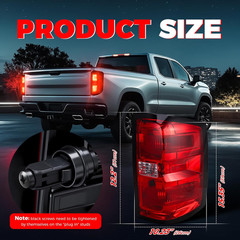 Tail Light Assembly Compatible with 204 205 206-209 Chevy Silverado 500 2500HD 3