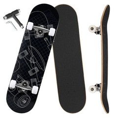 ANYFUN Pro Complete Skateboards for Beginners Girls Boys Kids Youths Teens Adult