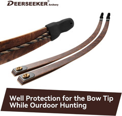 Deerseeker Recurve Bow Tip Protector 2 Pack Silicone Longbow Tip Guard