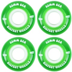 Bigfoot Skateboard Wheels 55mm 83A Soft Cruiser Filmer Wheels Green (Set of 4)