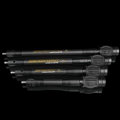 6-15 Inch Archery Bow Stabilizer, Carbon Fiber, Flexible Core, Damping System &