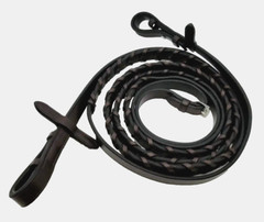 English Horse 54 in X 5/8 in Dark Brown Laced Leather Flat English Bridle Reins