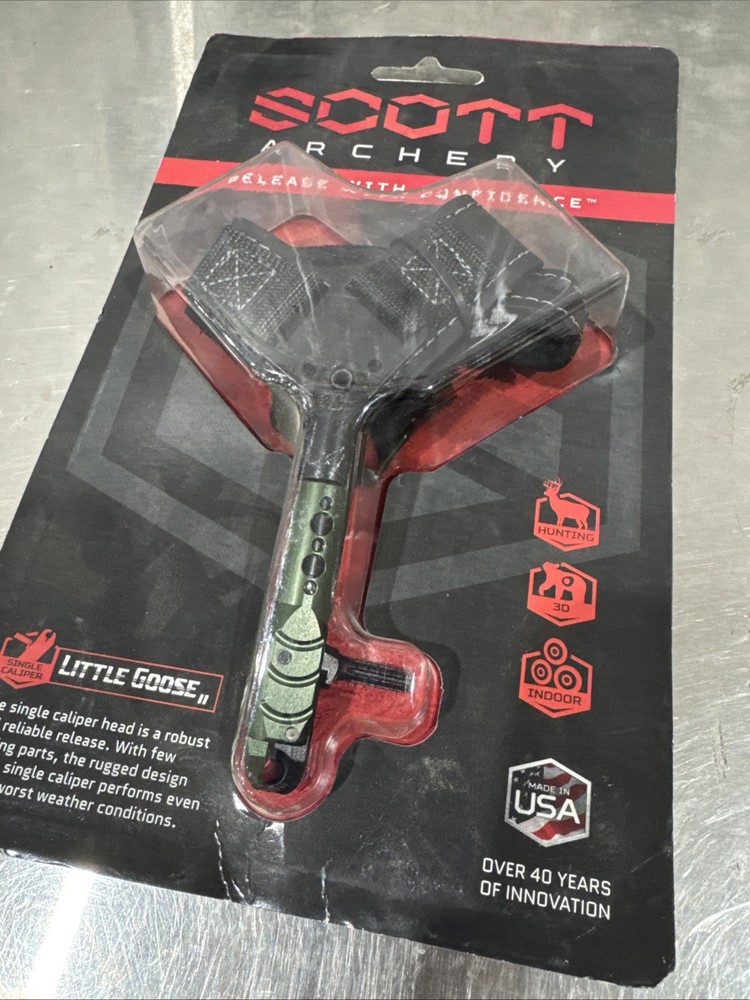New! Scott Little Goose II, Single Caliper, Green w/ Black Wrist Strap