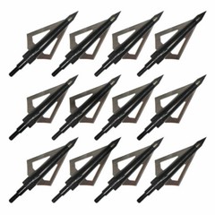 24pcs 3 Fixed Blade Archery Hunting Broadheads 125 Grain with Case Arrow Head