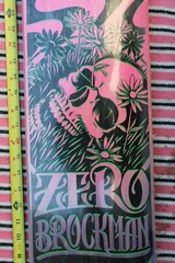 ZERO James Brockman Psychedelic Skull Flashback Rare 7.88x31in. SKATEBOARD DECK