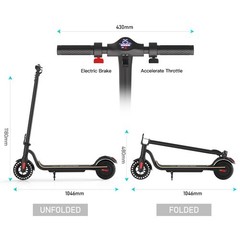 Megawheels Used Adult Electric Scooter Commuter Folding E-Scooter 5.2AH Battery