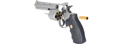 Magnum Revolver Hand Gun Pistol (Silver) w/ Shells 6mm bb Airsoft Gun