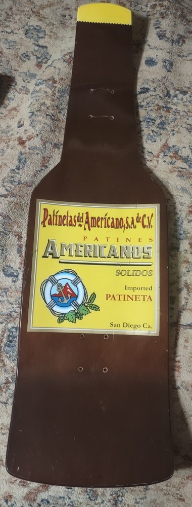 Skateboard Beer Bottle Shaped Americanos San Diego Imported Solidos Pacifico