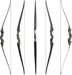Black Hunter Archery Takedown Bow Longbow American Longbow Adult Right Hand Hunt
