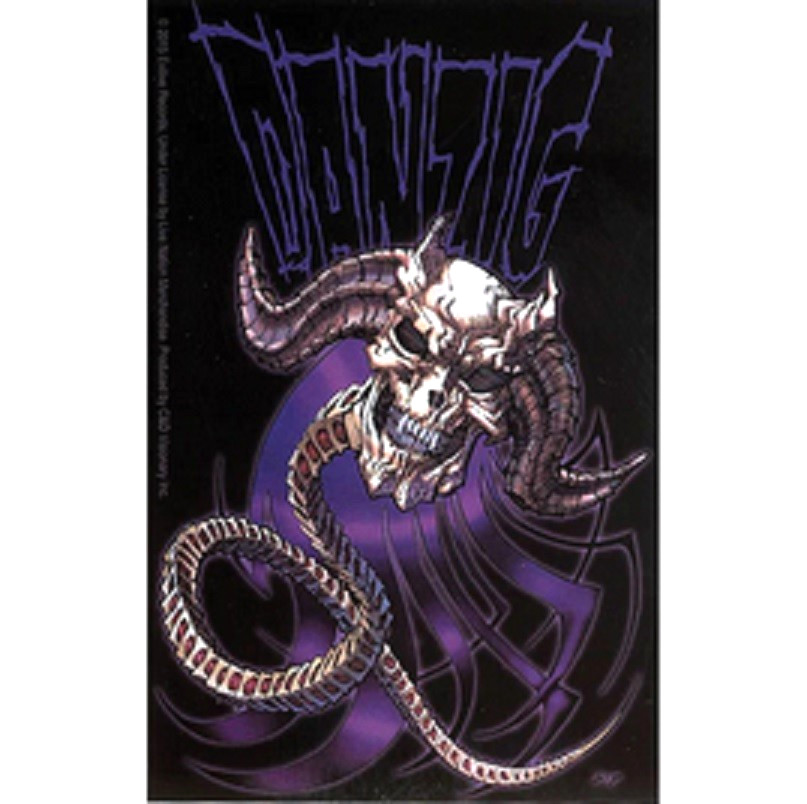 Danzig – Sticker – Skull [5 x 3 inches] – Licensed New
