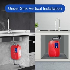 Corded Electric Mini Water, Instant On Demand Hot Water Heater, Under Sink Pl…