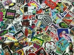100 Pack Vans Skateboard Sticker bomb Vinyl Laptop Luggage Graffiti Decals Lot