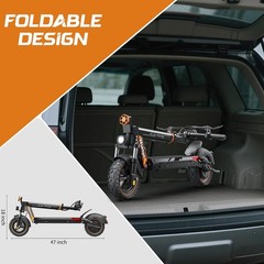 Ruitoo 1000W Foldable Electric Scooter w/ Seat E-Scooter 32MPH Double Suspension