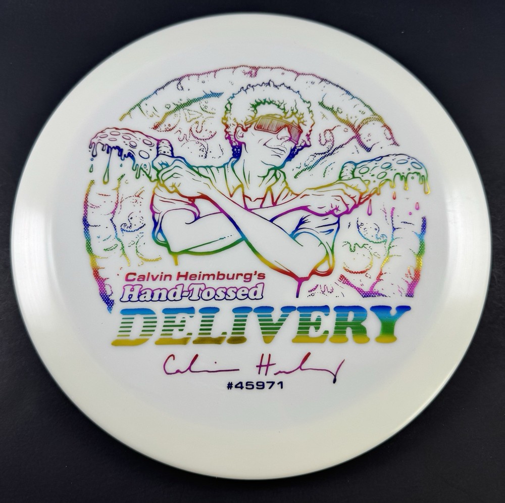 Rare New Calvin Heimburg Hand Tossed Pizza Star Firebird Rainbow 173-175g OOP