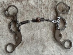 Short Shank 5” Mouth Comfort Jointed Snaffle Copper Rollers Horse Bit