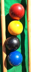 Rare Forster USCA Croquet 4-Player Tournament Grade 1987-1988 Brass Ring Mallets