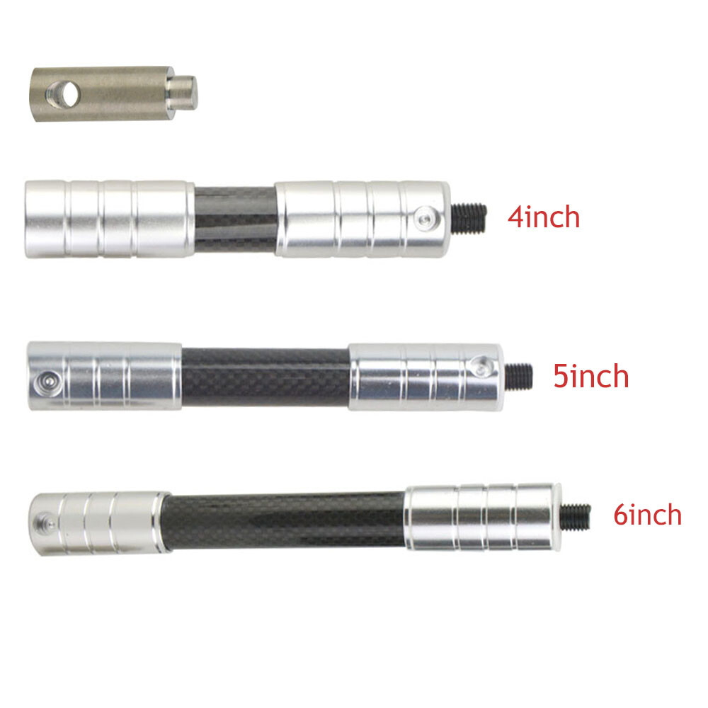 Archery 4″5″6″ Carbon Extension Rod Stabilizer Balance Short Bar Bow Shooting