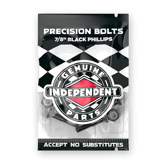 Independent Skateboard Hardware, Phillips, Black/Black, 7/8″