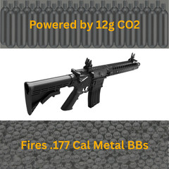 ArmyBoy Crosman R1 CFAR1B Full-Auto CO2 BB Gun Rifle Bundle – Ready-To-Shoot-Kit