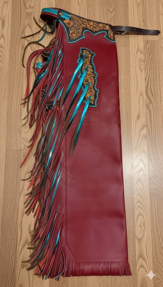 Rodeo Leather Bull Riding Chaps | Western Cowboy Rodeo Gear – Custom Design