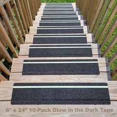 Glow in the Dark Non-Slip Grip Tape – 10-Pack Anti-Skid Strips for Steps