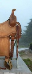Western Roper Ranch Horse Saddle With Matching Tack Set