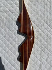 Beautiful Vintage Chuck Perez Recurve Bow RH 50# @ 28″ 62″ 57” 1980