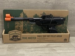 TRAIL MASTER SINGLE SHOT SOFT PELLET AIRGUN 7MM SOFT RUBBER AMMO