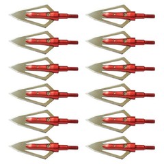 6/12pcs Hunting 100 Grain Broadheads Arrowheads for Outdoor Hunting Shooting