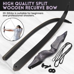 Archery Takedown Recurve Bow 60inch 30lbs,35lbs,40lbs,45lbs,50lbs,55lbs,60bs …