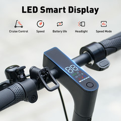 Electric Scooter Adult Folding E-Scooter 350W Long Range 21MPH Fast Speed w/ APP