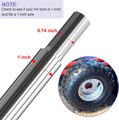 Heavy Duty DIY Steel 44″ Go Kart Live Axle Kit 1″ Diameter 3/4″ Step down 3/4-16