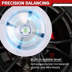 Portable Wheel Balancer with Heavy Duty Hubs | Tire Balancer Machine with Bub…