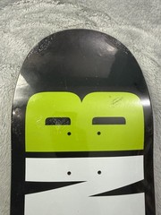 New Plan B Logo Skateboard Deck Black White Green Street Skate Art Graphic 8.25