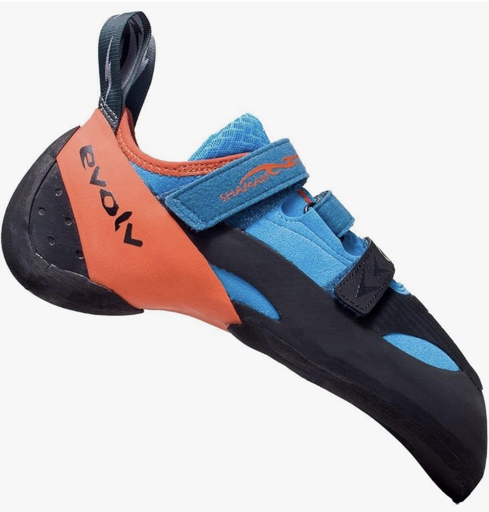 Evolv Shaman Climbing Shoes US 8 EU 41 Blue Orange