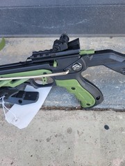 Dartmoor Green and Black Crossbow with Adjustable Stock and Sight