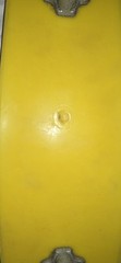 Roller Derby Skateboard 77K Deck Factory Wheels & Trucks Yellow 23 In.