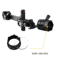 Compound Bow Sight 4X 6X 8X Lens 0.019″ Micro Fiber Adjustable 1Pin Archery Hunt