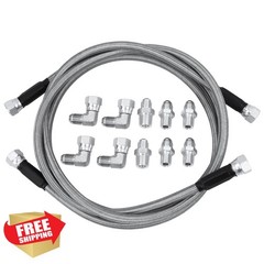 HNeekyr 6AN 52inch Transmission Cooler Hose Line Kit