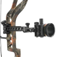 Compound Bow Sight 5 Pin 0.019″ Archery 4X 6X 8X Lens Micro Adjustable Hunting