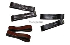 Full Cheek Bit Keepers Leather Loops Fulmer Bits – Dark Havana Chestnut or Black