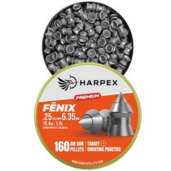 Harpex Fenix Premium Airgun pellets .25 Caliber – Pointed high precision – 160ct