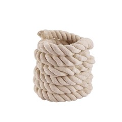 Faxco 10ft Natural Twisted Cotton Rope Strong Triple-Strand Rope for Sports, …