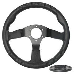 350mm Steering Wheel w/ Cap for Go Kart Off Road Cart Drift Trike Buggy ATV NEW