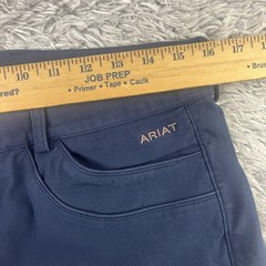 Ariat Pro Series Pants Women 34R Navy Breeches Knee Equestrian Act 32×26