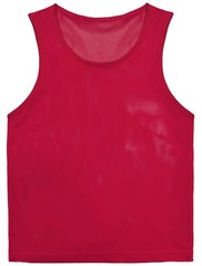 VOGRYE Pinnies Set of 12/24 Scrimmage Vests, Child/6-10 Years, 6-red + 6-blue