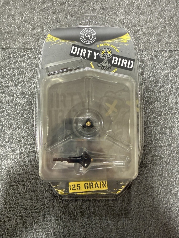 New G5 Dirty Bird Decap Broadheads – 2 Pack With Weight Matched Practice Tip