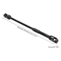 Adjustable 310-640mm 12″-25″ Steering Shaft Kit 14mm 30T Go Kart Scooter Buggy